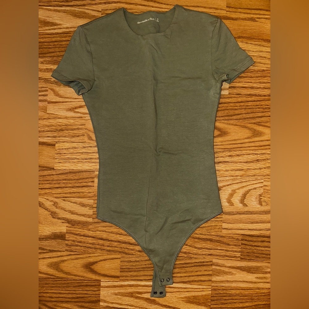 Abercrombie & Fitch Olive Green Bodysuit